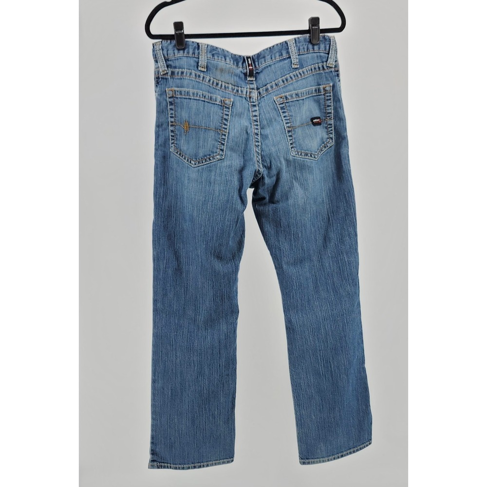 Ariat FR M4 Relaxed Boot Cut Jeans Mens 35x30 Flame Resistant CAT 2 Denim Blue - Picture 2 of 6